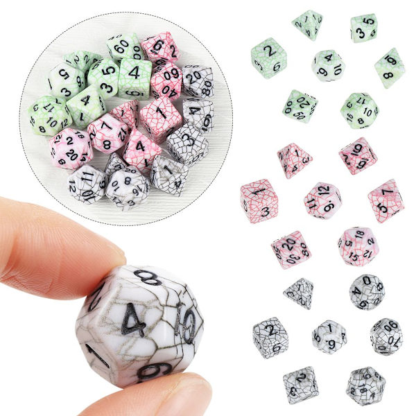 Set / set tärningsuppsättning speltillbehör 3 3 3