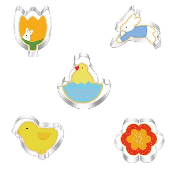 5st/ set 3D Påskkaninägg Form CC C
