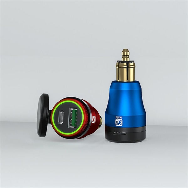 USB Lader Adapter QC 3.0 Hurtiglader SORT RØD SORT RØD Black Red