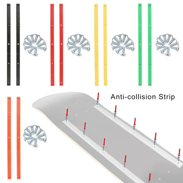 Skateboard Rails Edge Protect Strip GRÖN Green