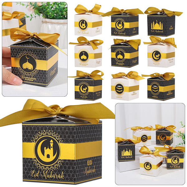 5/10 st Eid Mubarak godislåda I-5PCS I-5PCS I-5pcs