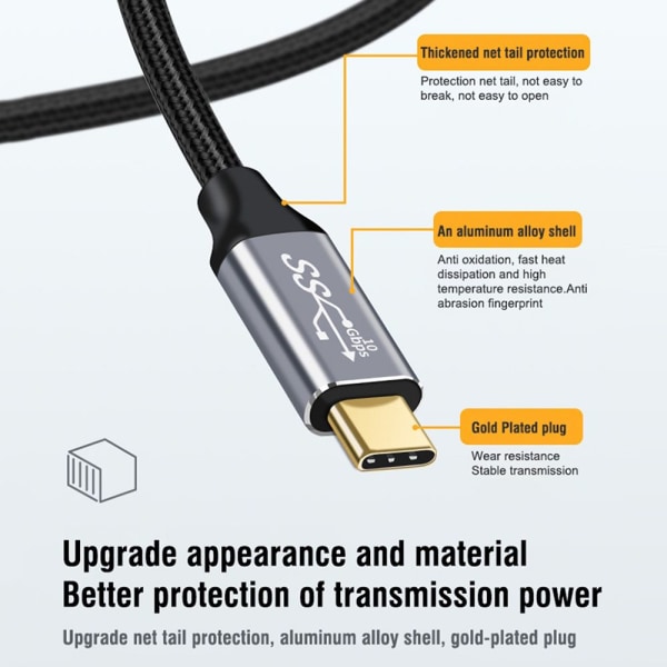 C-tyypin kaapeli USB 3.1 Gen 2 1.5M 1.5m