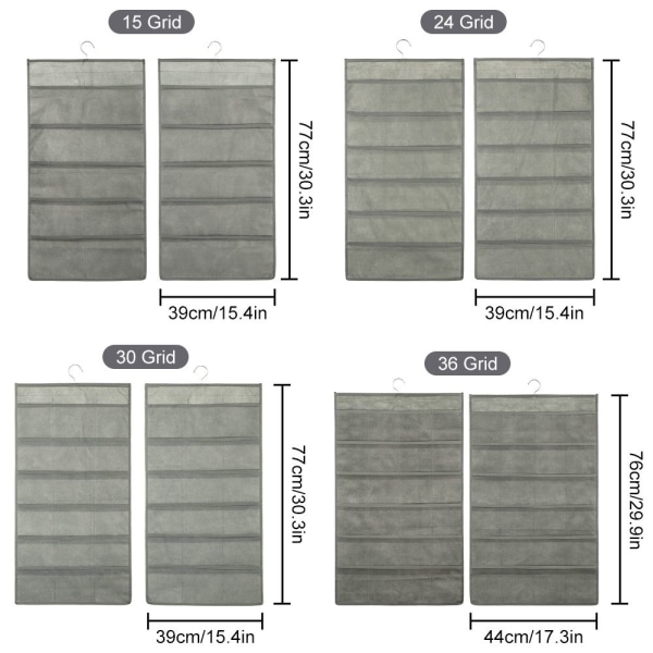 Säilytyslaukku Taskut Laukku GREY 24 GRID 24 GRID grey 24 Grid-24 Grid
