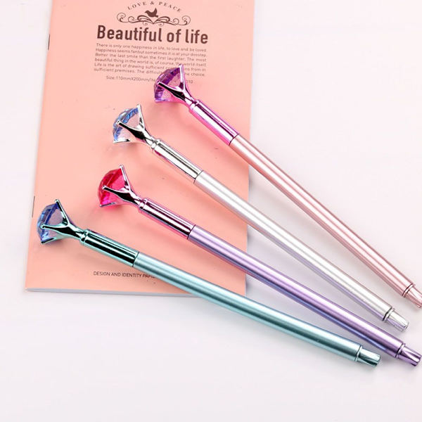 0,5 mm Diamond Gel Pen Krystalkuglepenne Gel Pen LILLA Purple