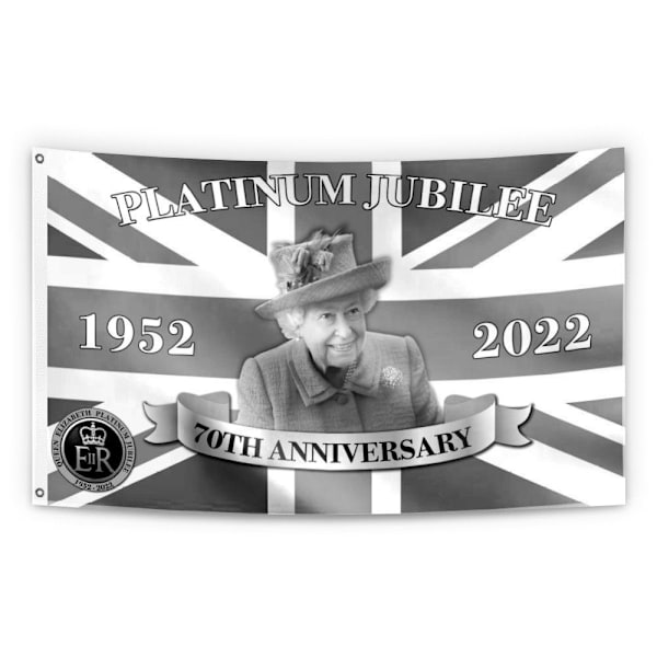 Queen Platinums Jubilee Flag 2022 Queen Banner STYLE 7 STYLE 7 style 7