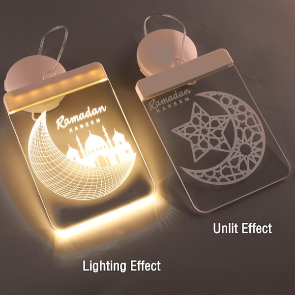 EID Mubarak LED-lampa hängande lampa 04 04 04