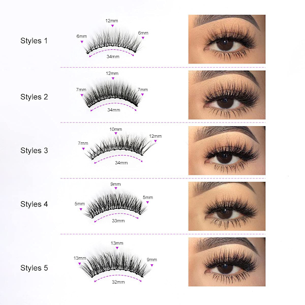 5D magnetiska ögonfransar med eyeliner-kit ZML-006 ZML-006