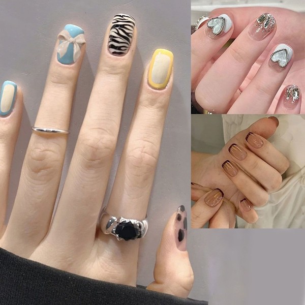 24stk False Nails Short Square X005 X005 X005
