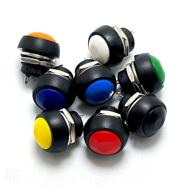 10st Tryckknappsbrytare Momentan Switch GUL 10ST 10ST yellow 10pcs-10pcs