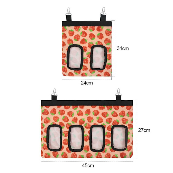 Hay Feeder Small Animal Feeder Säck ROSA 2 2 Pink 2-2