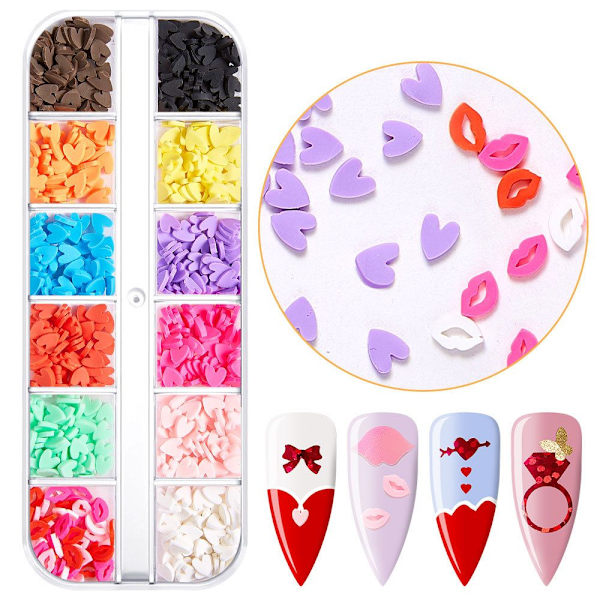 Nail Art Stickers Makeup Nagelpaljetter 8 8 8