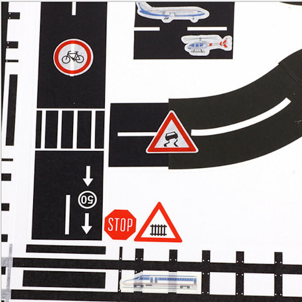 1/5 stk Railway Road Tape Trafik Sticker Study Road Signs Tool J-1Pc