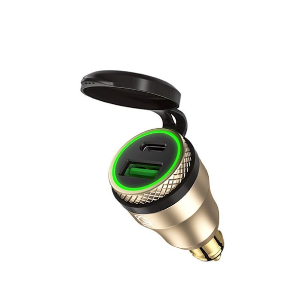 USB Oplader Adapter QC 3.0 Quick Charger GULD GRØN GULD GRØN Gold Green