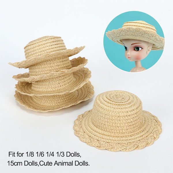 Halmhatt Tillbehör docka hatt 5 5 5