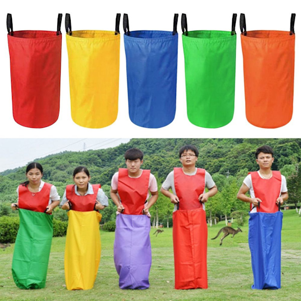 Sack Race Bag Family Sack Racing Spel GRÖN VUXEN VUXEN green adult-adult