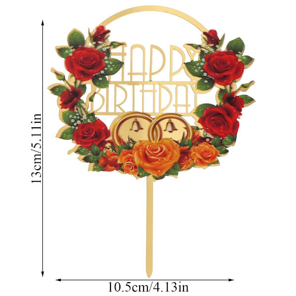 Cake Toppers Tillykke med fødselsdagen 2 2 2