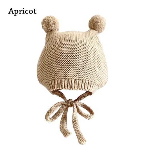 Virkattu Vauvanhattu Baby toddler Pipo APRIKOOSI apricot
