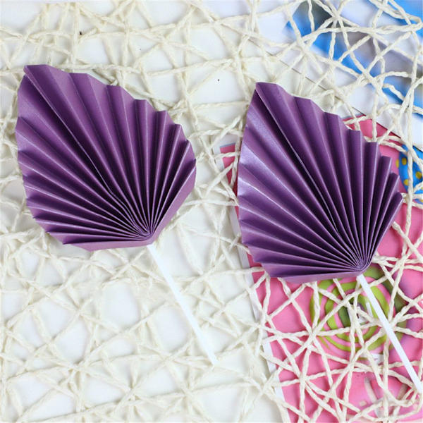 2 stk Cake Topper Topper Flagg LILLA S purple S