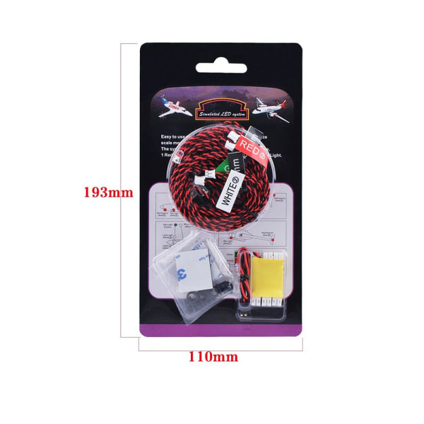 Simulering Strobe Light Drone Strobe Light Fjernbetjeningslys 1pcs