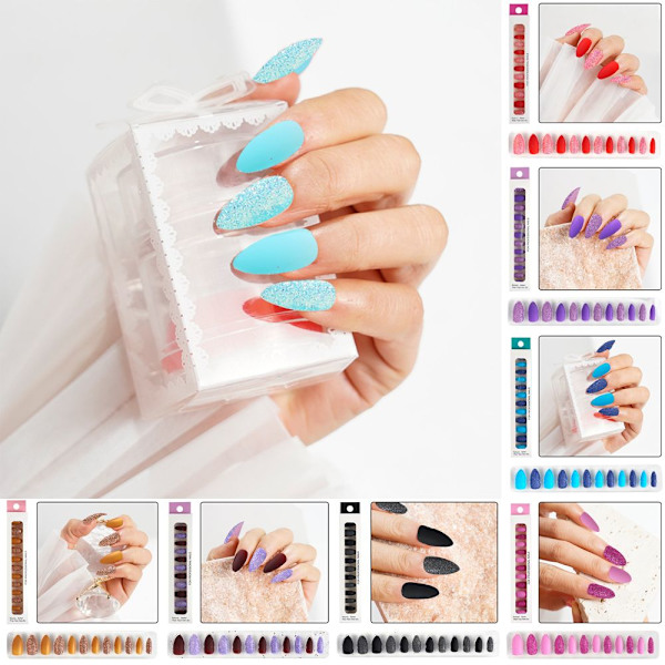 12st/box Press on Nails Matt False Nails 04 04 04
