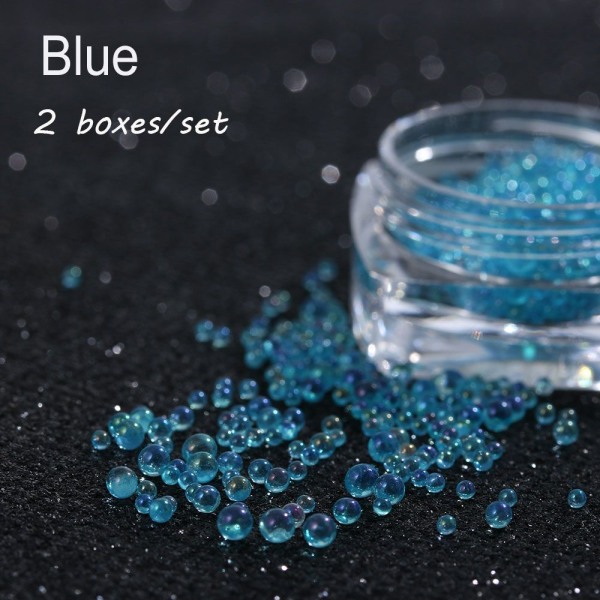 2 laatikkoa/ set Bubble Beads Minikorujen teko SININEN blue