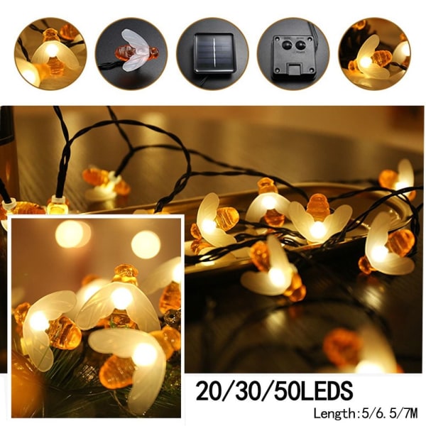 Bee String Light Garland Lights 5M-20LEDS 5m-20leds