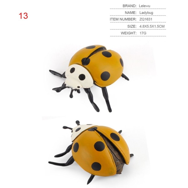 Insektsdyrmodellsimulering Ladybug 8 8 8