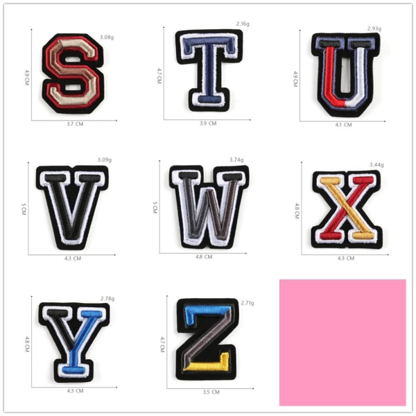 Alfabet Patch Bogstaver Patches J J J