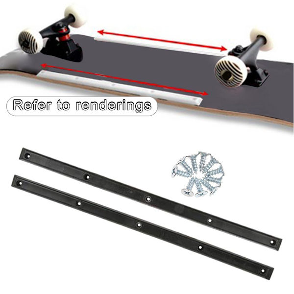 Rullalaudan kiskot Edge Protect Strip MUSTA Black