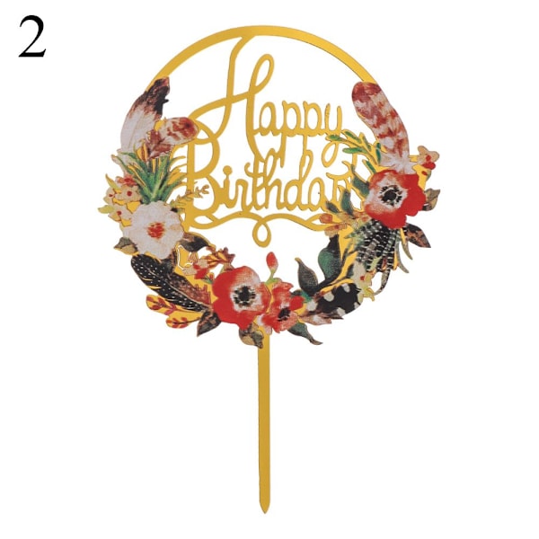 Cake Toppers Tillykke med fødselsdagen 2 2 2