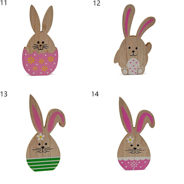 15 cm påskepynt Bunny Pendant 8 8 8