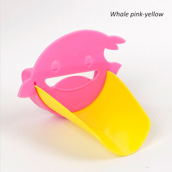 Vandhane Chute Extender Vask hænder HVAL PINK-GUL Whale pink-yellow