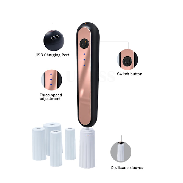 Electric Makeup Cleaner Brush Cleaner SVART black