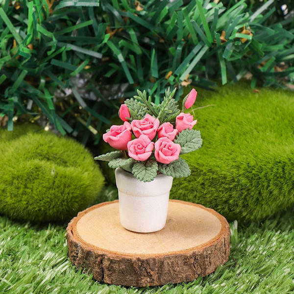 Miniature Bonsai Mini Plante Potte Simuleringsblomster TYPE 6