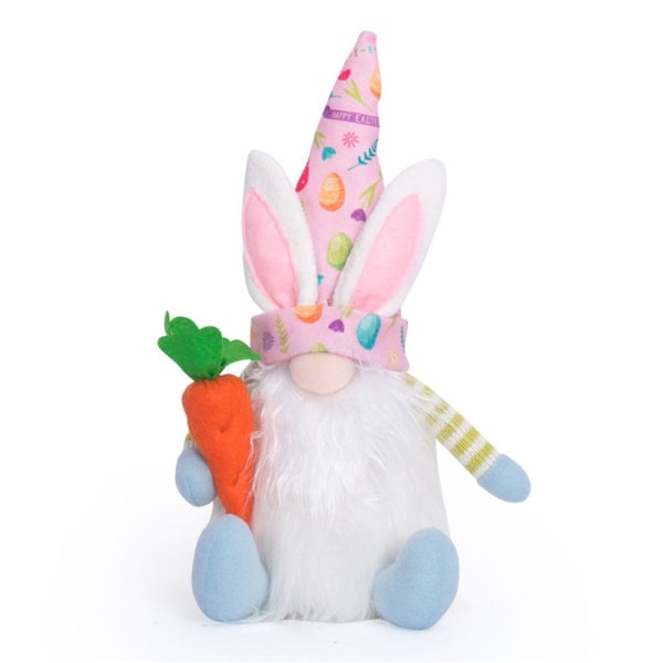 Påskprydnader Bunny Gnome ROSA pink