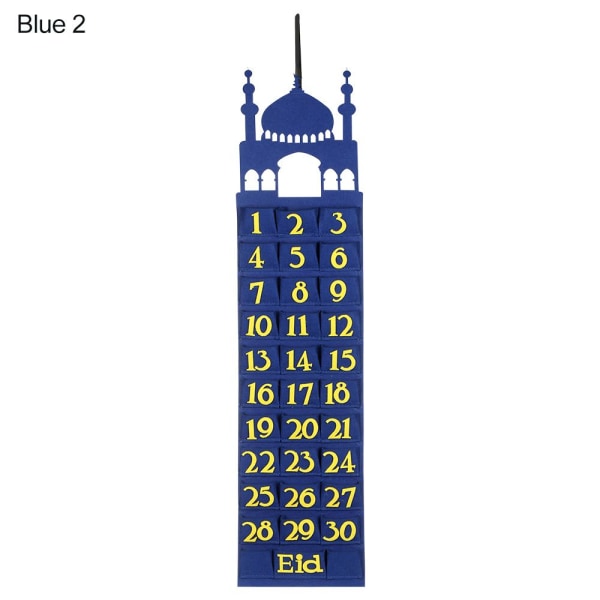 Eid Mubarak filtkalender BLÅ 2 BLÅ 2 Blue 2