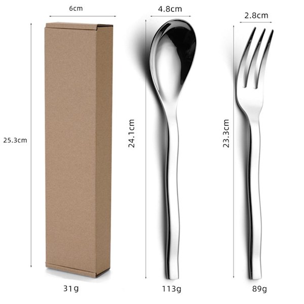 Ruokailuvälinesetti Set KULLA LAATIKKOLLA LAATIKKOLLA gold with box-with box