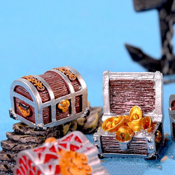 Skattekiste-figur Miniatyr Cashbox-smykkeskrin TYPE 5