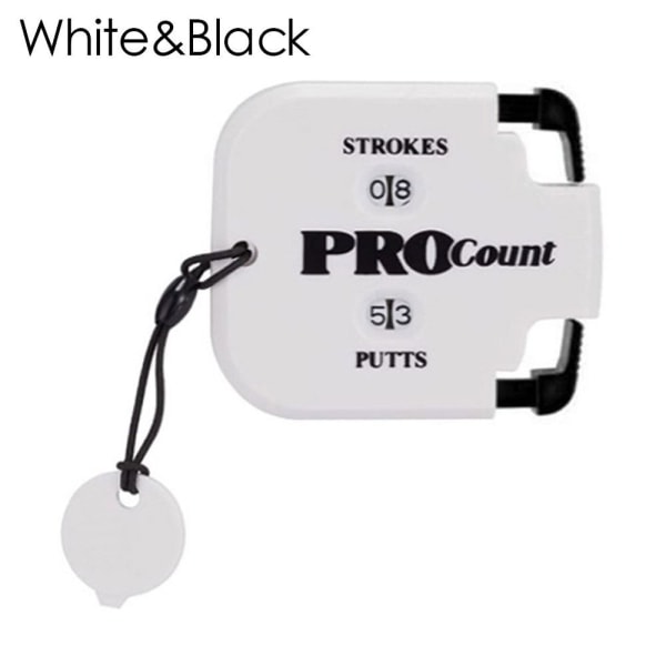 Golfpoäng Räknarsiffror Poängvakt VIT&SVART White&Black