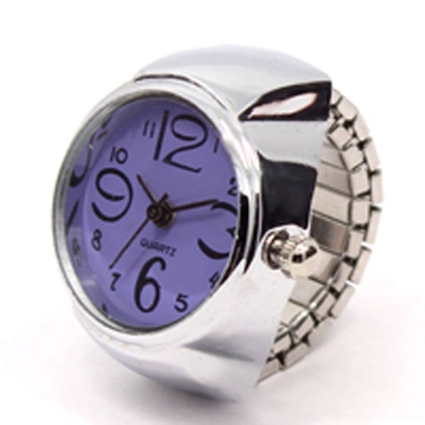 Watch Runda kvartsfingerringar LILA Purple