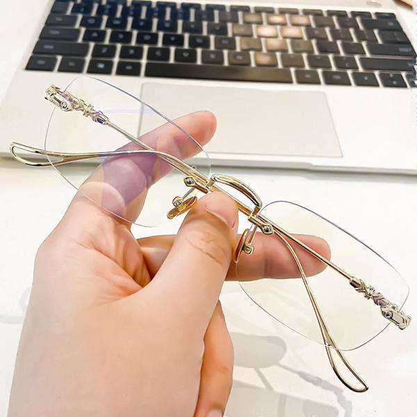 Anti-Blue Light Glasses Ylisuuret silmälasit GOLD gold