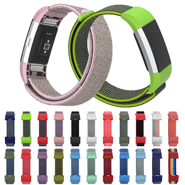 Watch Band Nylon Loop Strap Armbånd 9-PEACH 9-Peach