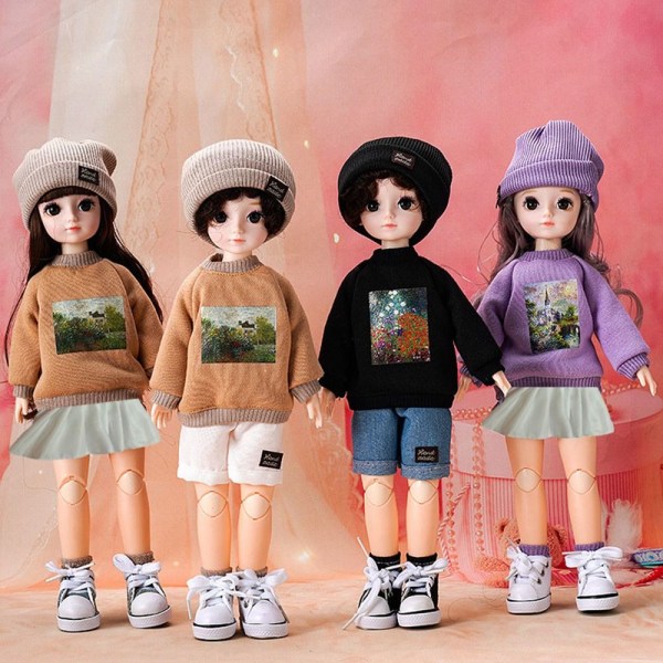 Doll Sweatshirt Outfits Handgjorda hoodies 4 4 4