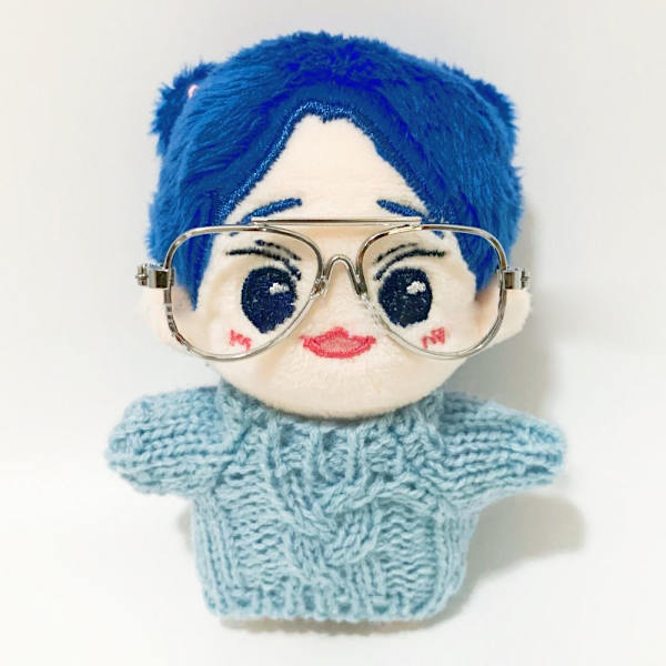 Cute Heart Frame Plush Doll Eyeglasses 2 2 2