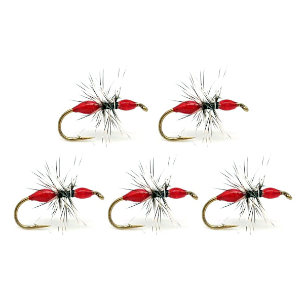 5 stk Insekter Krog Fluefiskeri SORT 12# 12# black 12#-12#