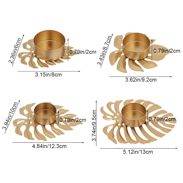 Turtle Leaf -kynttilänjalka Kynttilänvalo 2 2 2