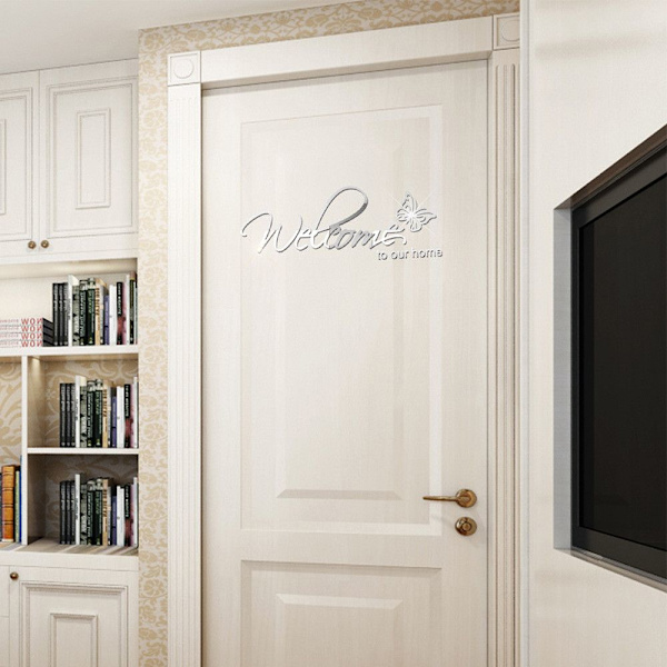 Wall Stickers 3D Mirror Stickers SORT Black
