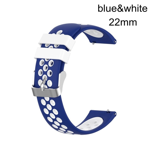 Huami Amazfit GTR Samsung Galaxy Watch Active Watch -kellolle blue&white 22mm