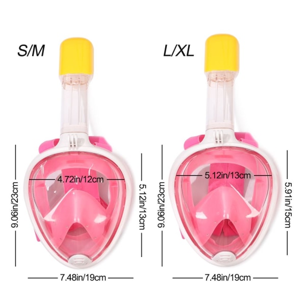 Snorkelmask Simmask PINK L PINK L Pink L