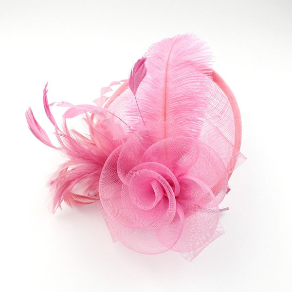 Hårklämma Feather Cap ROSA pink